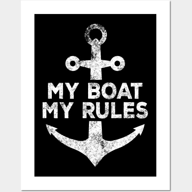 My boat my rules Wall Art by captainmood